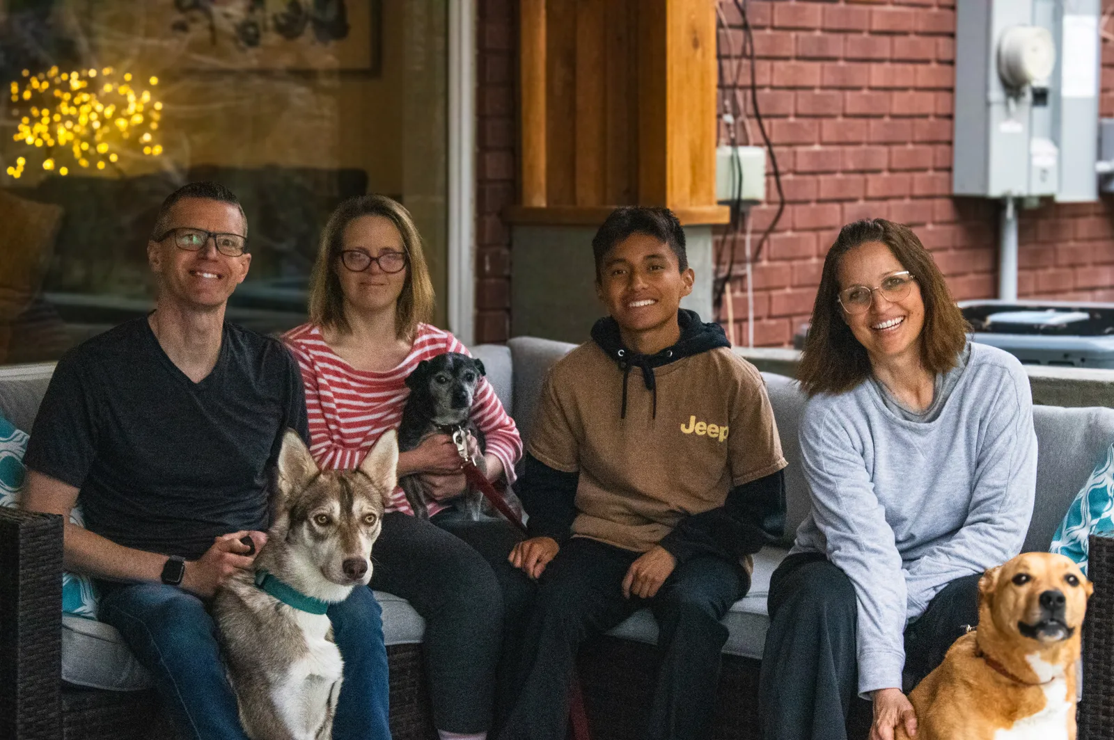 Michael Wall with family
