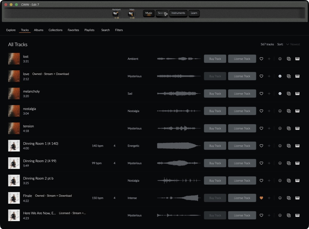 sfm Music track library.